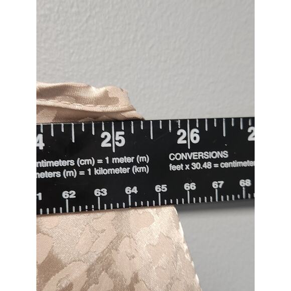 Gee Gee Satin Maxi Dress Women's 3x NWOT Gold Bat Wings, Pockets, Adj Straps - Picture 6 of 8